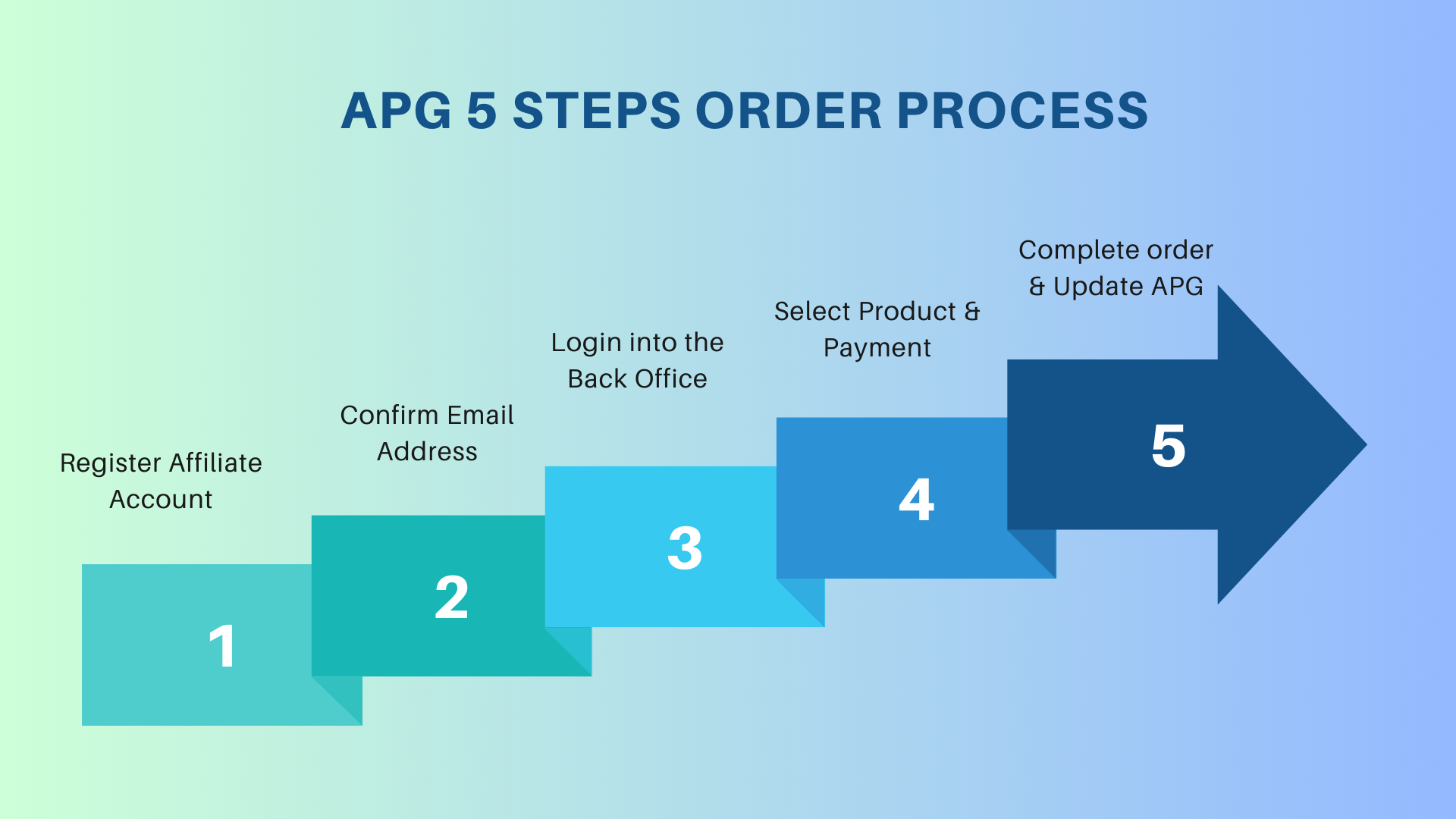 10. APG Connect 5 Steps Order Process